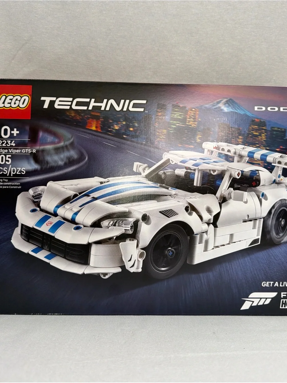 LEGO Technic White and Blue Dodge Viper GTS-R Building Set